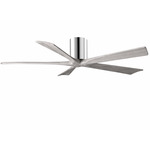 Irene Hugger Ceiling Fan - Polished Chrome / Barn Wood Tone