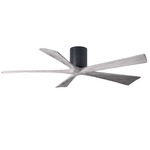Irene Hugger Ceiling Fan - Matte Black / Barn Wood Tone