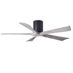 Irene Hugger Ceiling Fan - Matte Black / Barn Wood Tone