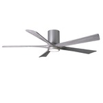 Irene Hugger Ceiling Fan - Brushed Nickel / Barn Wood Tone