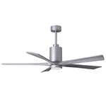 Patricia Ceiling Fan With Light - Brushed Nickel / Barn Wood