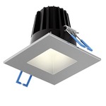 RGR 2IN SQ Smooth Baffle Downlight / Housing - Satin Nickel