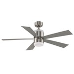 Torch Ceiling Fan with Light - Brushed Nickel