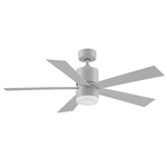 Torch Ceiling Fan with Light - Matte White