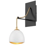 Nula Wall Sconce - Gold / Shell White
