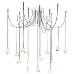 Nula Multi Light Pendant - Gold / Shell White