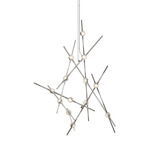 Constellation Aquila Pendant - Satin Nickel / Clear