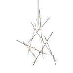 Constellation Aquila Pendant - Satin Nickel / White