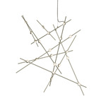 Constellation Aquila Pendant - Satin Nickel / Clear