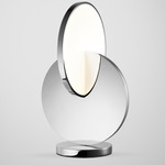 Eclipse Table Lamp - Polished Chrome / Opal