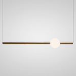 Orion Globe Suspension - Polished Gold / Opal