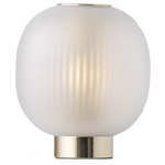 Bloom Table Lamp - Nickel / White