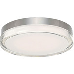 Pi 120V Outdoor Wall / Ceiling Light - Stainless Steel / White