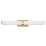 Vogue Bathroom Vanity Light - Brushed Brass / Opal