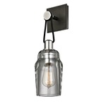 Citizen Hanging Wall Light - Graphite / Clear