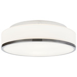 Aero Ceiling Light - Chrome / Opal