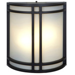 Artemis 20362 Outdoor Wall Sconce - Bronze / Opal