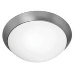 Cobalt LED Ceiling Light - Brushed Steel / Opal