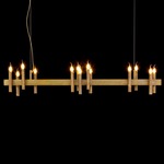 Shiro Horizontal Chandelier - Brass Burnished