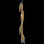 Shiro Vertical Chandelier - Brass Burnished