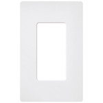 Claro Designer Style Wall Plate - Satin Snow