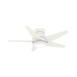 Isotope Low Profile Ceiling Fan with Light - Fresh White
