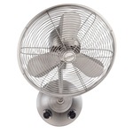 Bellows I Wall Mount Fan - Brushed Polished Nickel