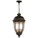 Harper Outdoor Pendant - Peruvian Bronze / Clear Seeded