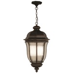 Harper Outdoor Pendant - Peruvian Bronze / Clear Seeded