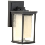 Riviera Outdoor Wall Light - Oiled Bronze / Clear Seeded