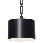 Alston Round Pendant - Matte Black