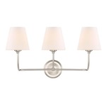 Sylvan Bathroom Vanity Light - Brushed Nickel / Opal