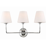 Sylvan Bathroom Vanity Light - Polished Chrome / Opal