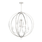 Sylvan Sphere Chandelier - Polished Nickel