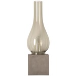 Amarcord Table Lamp - Dove Grey Concrete / Smoked Glass