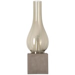 Amarcord Wall Light - Dove Grey Concrete / Smoked Glass