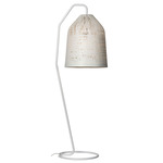 Black Out Standing Floor Lamp - White / White Painted Fiberglass