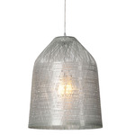 Black Out Pendant - White / Clear Fiberglass