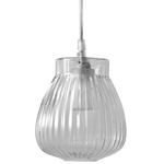 Ceraunavolta Pendant - Matte White / Clear