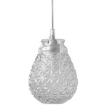 Ceraunavolta Pendant - Matte White / Clear