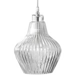 Ceraunavolta Pendant - Matte White / Clear