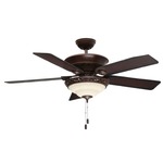 Italian Countryside Ceiling Fan with Light - Cocoa