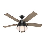 Mill Valley Ceiling Fan - Matte Black / Walnut Stripe / Medium Walnut