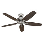 Newsome Ceiling Fan - Brushed Nickel / Medium Walnut / Dark Walnut