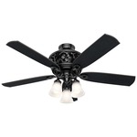 Promenade Ceiling Fan with Light - Gloss Black