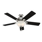 Pros Best Ceiling Fan with Light - Brushed Nickel
