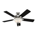 Pros Best Ceiling Fan with Light - Brushed Nickel / Chestnut / Black Rosewood / Swirled Marble
