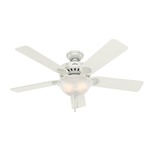 Pros Best Ceiling Fan with Light - White / White / Beech / Swirled Marble