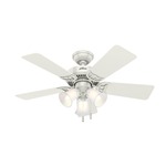 Southern Breeze Ceiling Fan with Light - White
