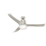 Symphony Ceiling Fan with Light - Matte Nickel